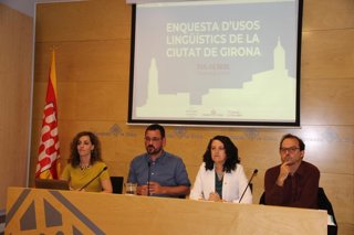 Presentación de la encuesta con el alcalde de Girona, Lluc Salellas