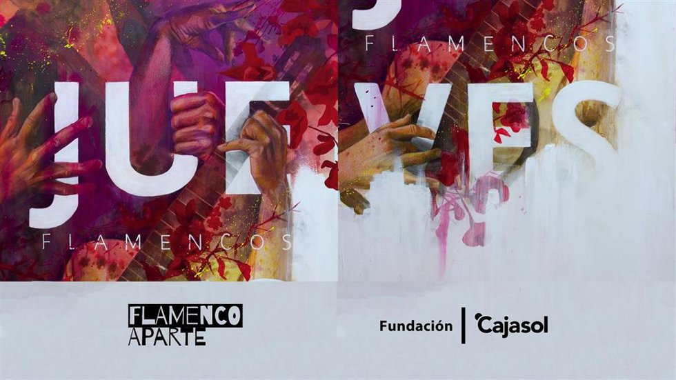 Cartel de los ciclos de la Fundación Cajasol dedicados al flamenco.