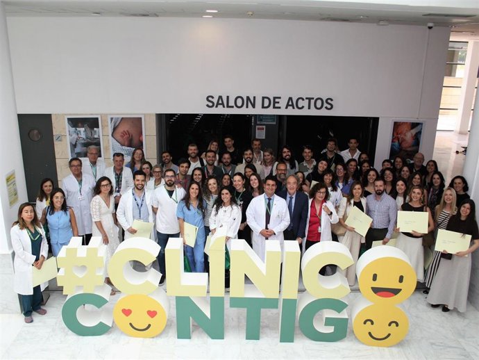 Despedida a residentes en el Hospital Clínico San Cecilio de Granada.