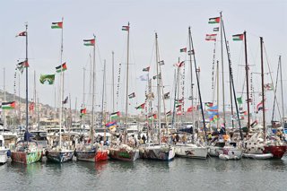 Archivo - Arxiu- Vaixells de la Global Sumud Flotilla a Nàpols, Itàlia (arxiu)
