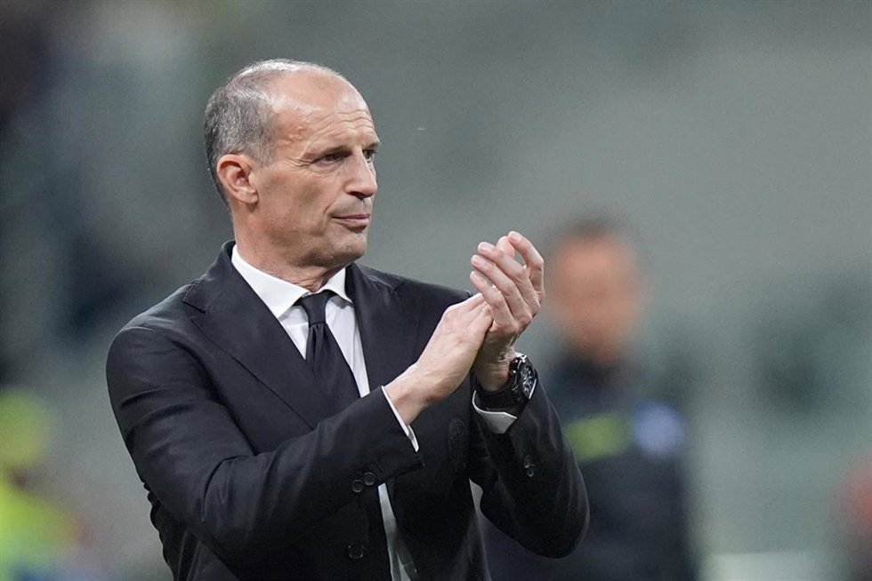 Massimiliano Allegri con el AC Milan