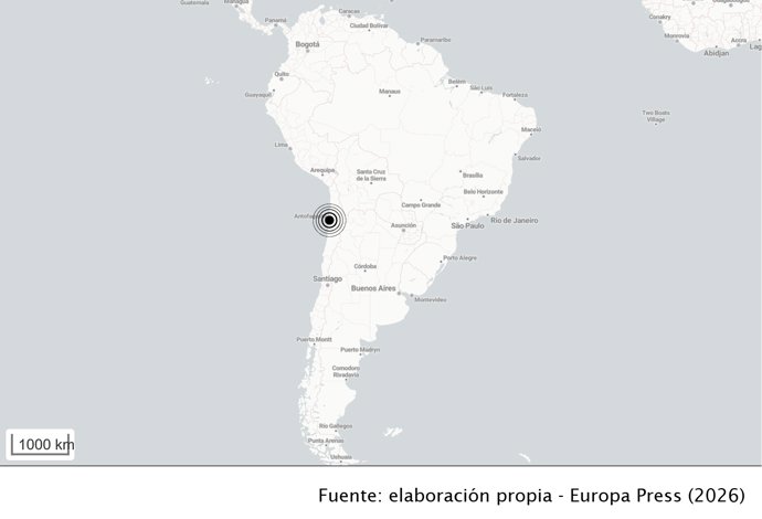 Un terremoto de magnitud 6,9 sacude la región norteña de Antofagasta en Chile