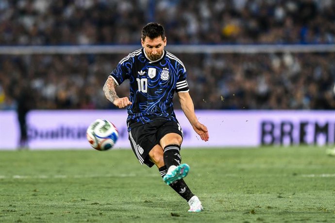 Archivo - El jugador argentino Leo Messi en un partido con la selección de Argentina