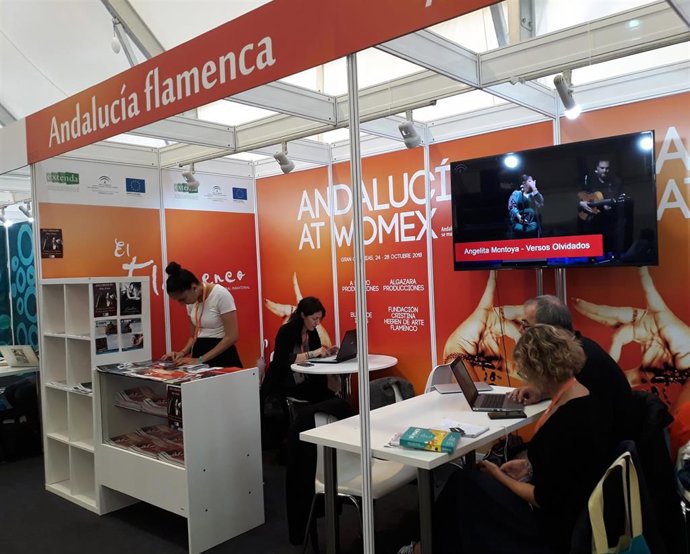 Archivo - Imagen de archivo del stand de la Junta de Andalucía en Womex