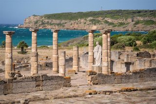 Imagen del Conjunto Arqueológico de Baelo Claudia en Tarifa (Cádiz). A 26 de mayo de 2026 en Tarifa, Cádiz (Andalucía, España).