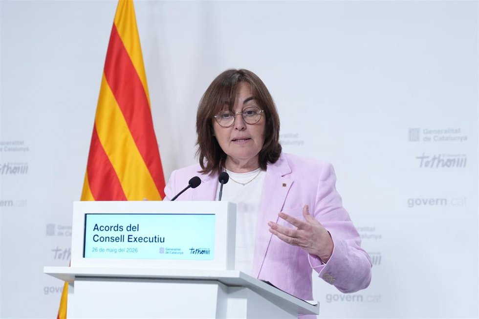 La consellera de Territorio, Vivienda y Transición Ecológica y portavoz de la Generalitat, Sílvia Paneque, en una rueda de prensa tras el Consell Executiu de este martes