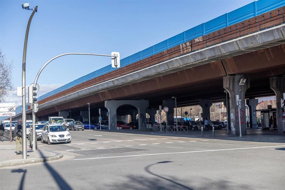 Archivo - El conocido 'scalextric' de Puente de Vallecas, a 19 de febrero de 2026, en Madrid (España).