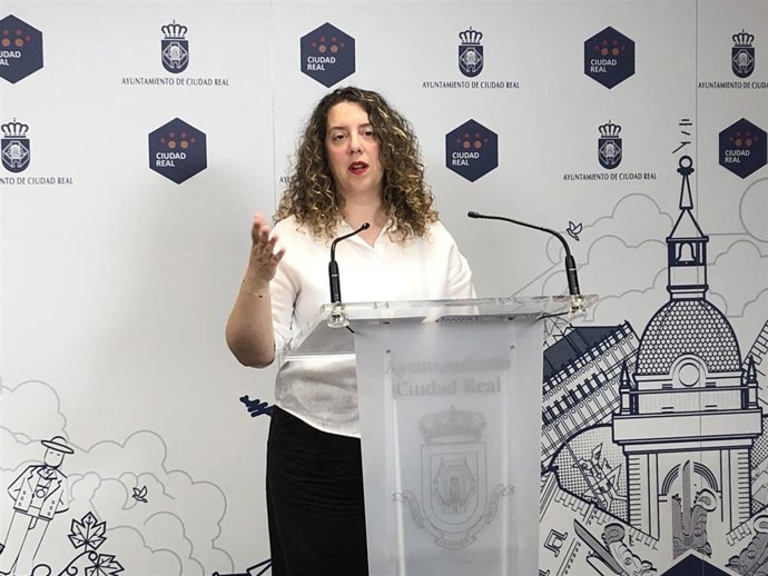 La portavoz del Grupo Municipal Socialista en el Ayuntamiento de Ciudad Real, Sara Martínez.
