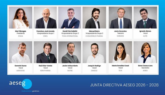 Junta Directiva de AESEG 2026-2028.