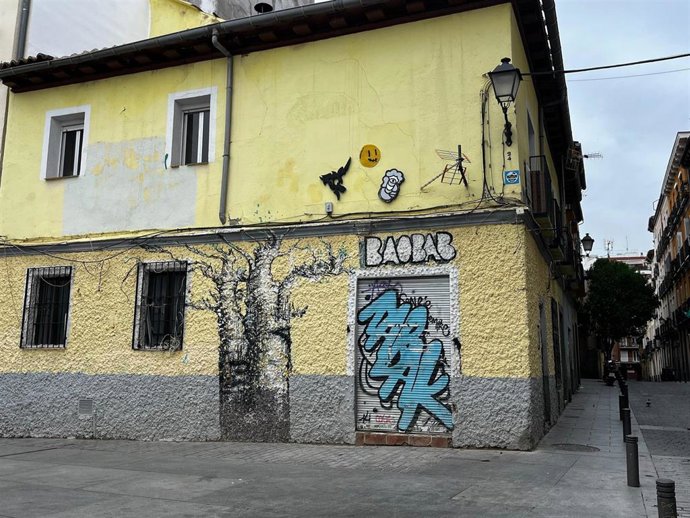 Edificio del antiguo restaurante Baobab, en Lavapiés