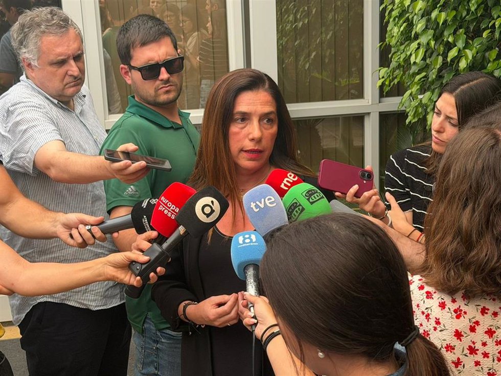 La secretaria autonómica de Universidades, Esther Gómez, en declaraciones a los medios