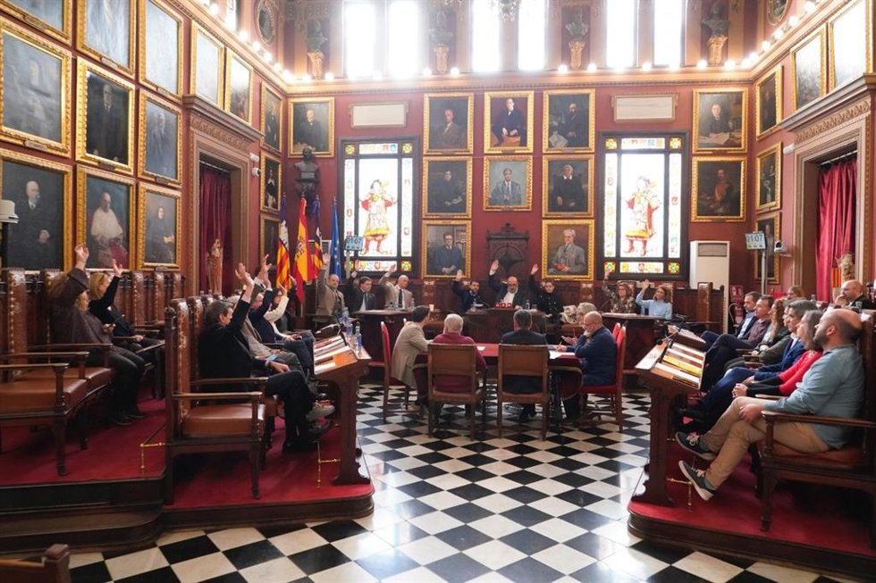 Archivo - Pleno del Ayuntamiento de Palma.