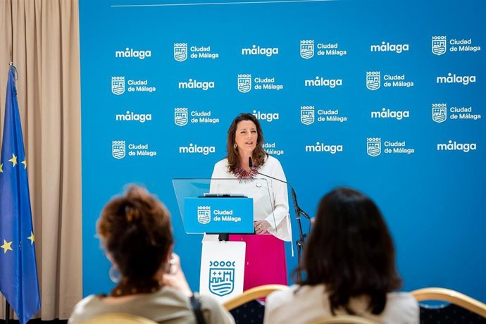 La concejala delegada de Participación Ciudadana, Mar Torres, en rueda de prensa