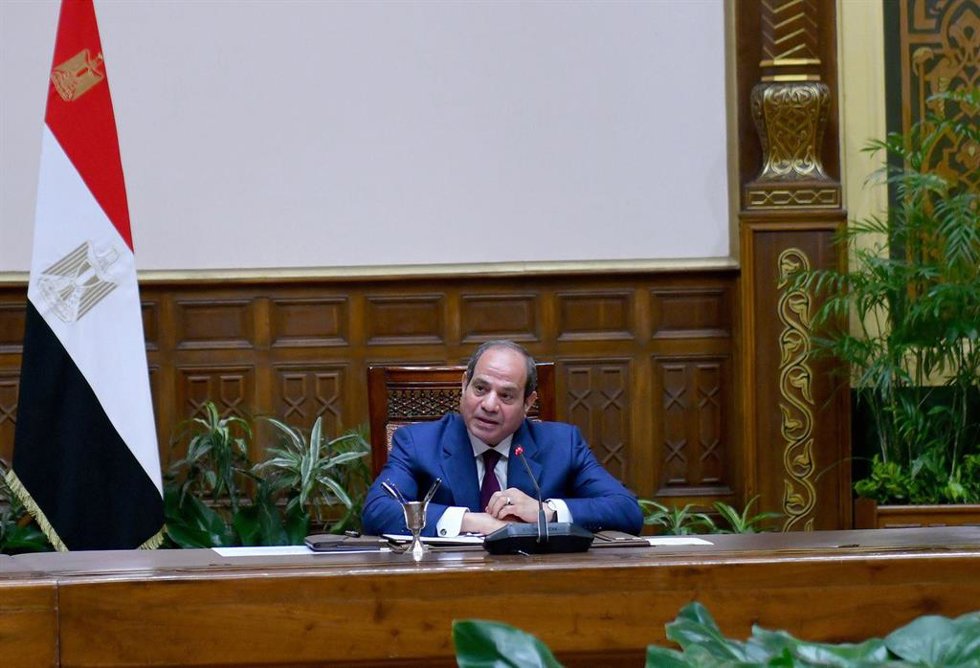 Archivo - El presidente de Egipto, Abdelfatá al Sisi, durante un acto.