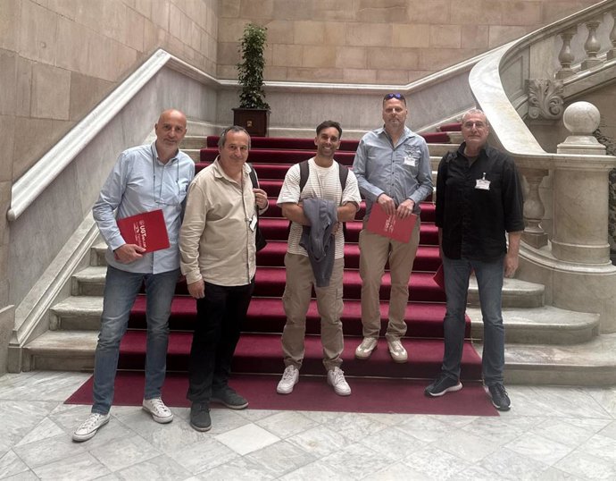 Representantes de UGT en el Parlament de Catalunya