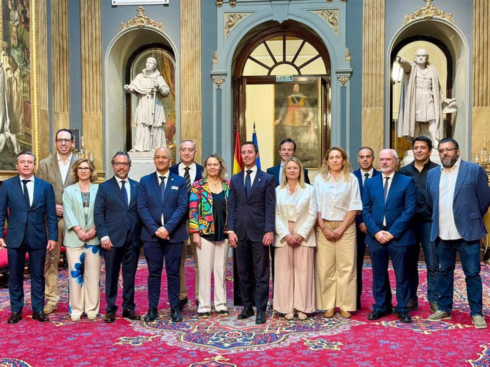 Representantes del Consell de Mallorca y de la Comisión Mixta de Insularidad.