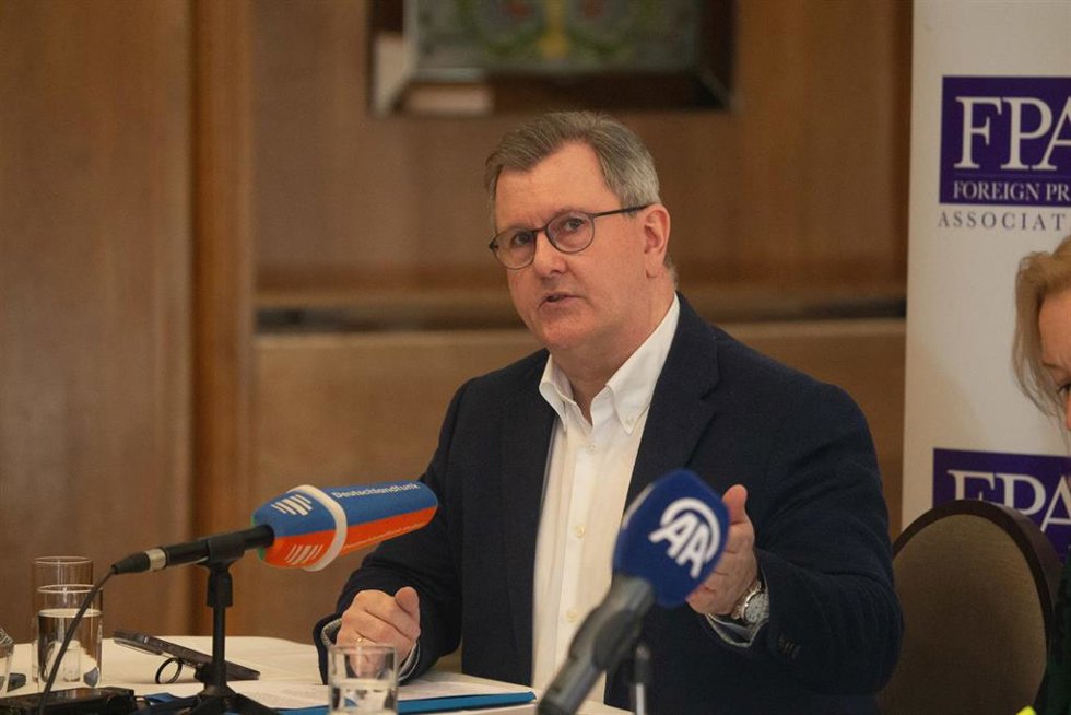 Archivo - El exlíder del Partido Unionista Democrático (DUP) Jeffrey Donaldson