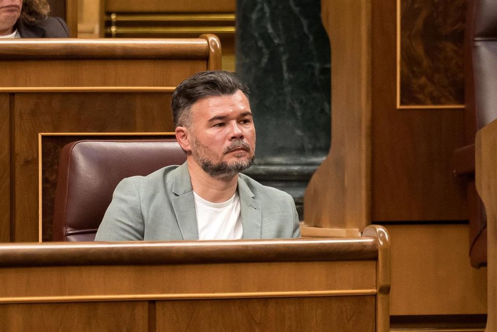 El portavoz de ERC en el Congreso, Gabriel Rufián.