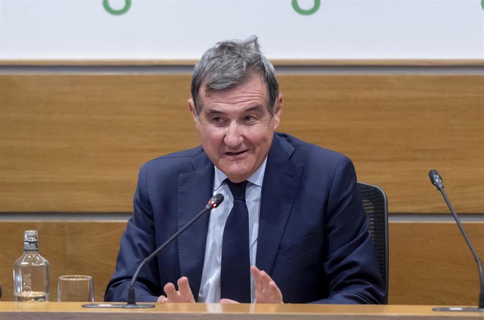 Archivo - El presidente de AMETIC, Francisco Hortigüela Martos, durante el Encuentro Informativo ‘Unlocking growth. Frictionless trade for smes powered by e-invoicing and AI’, organizado por Europa Press y Sage, en la sede de la CEOE, a 27 de octubre de 2