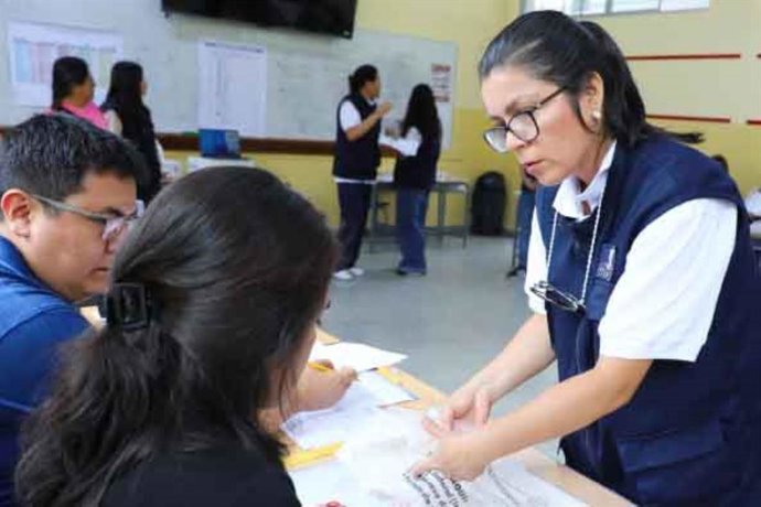 Perú.- Elecciones 2026: capacitación a miembros de mesa será este domingo 31