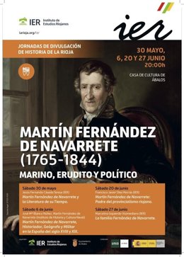 El IER dedica una nueva edición de las Jornadas de Divulgación de Historia de La Rioja a Martín Fernández de Navarrete