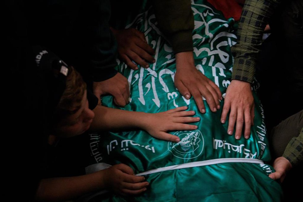 Imagen del funeral celebrado en Gaza por la muerte del último líder del brazo armado de Hamás, Izz al Hadad 