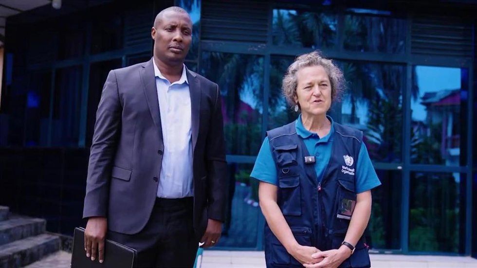 La representante interina de la Organización Mundial de la Salud (OMS) en República Democrática del Congo (RDC), Anne Ancia, comparece en su visita a Goma, capital de Kivu Norte y parte de los territorios controlados por el M23.