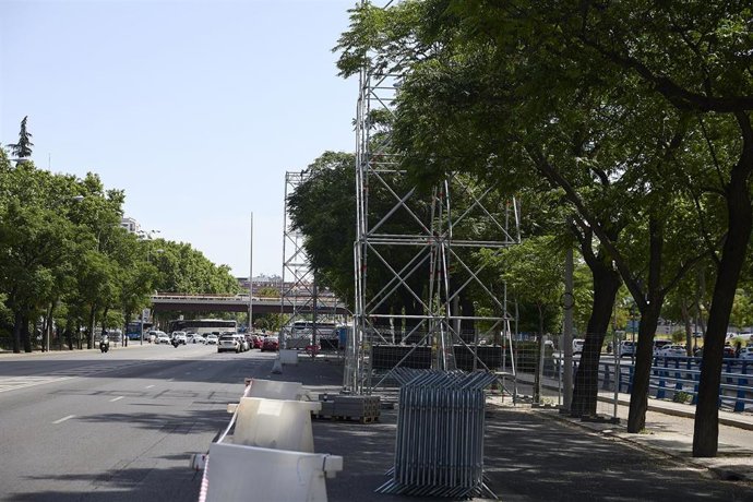 Preparativos para la visita del Papa, a 25 de mayo de 2026, en Madrid (España). 