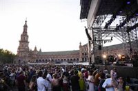Conciertos en la Plaza de España de Sevilla: periodo máximo de ocupación y cuantías de multas por daños al patrimonio