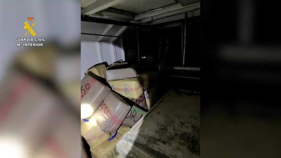 Droga incautada en un pesquero en Sanlúcar.