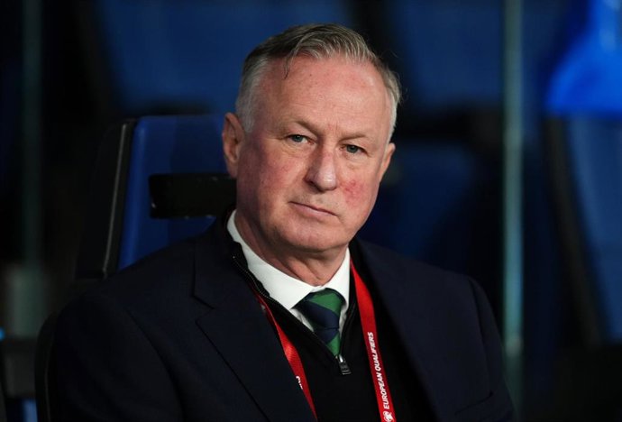 Archivo - El seleccionador británico Michael O'Neill, en un partido.