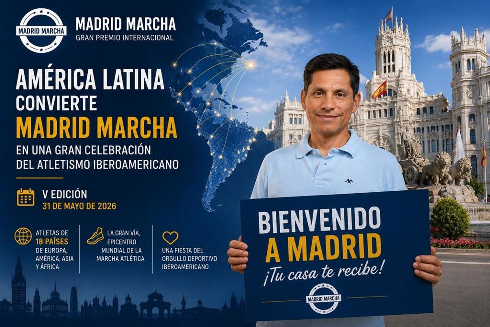 El ex campeón olímpico de marcha Jefferson Pérez ya está en Madrid para su homenaje este domingo en el V GPI Madrid Marcha.
