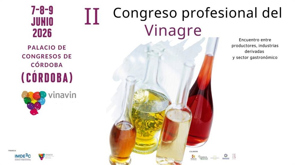 Cartel del II Congreso Profesional del Vinagre.
