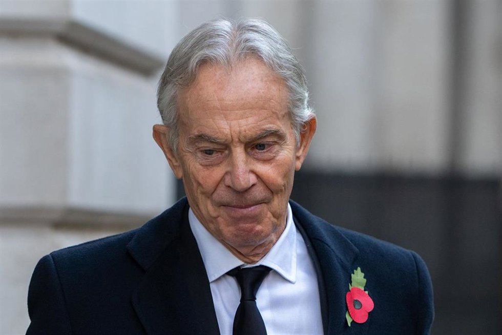 Archivo - El ex primer ministro británico Tony Blair en un acto en Downing Street.