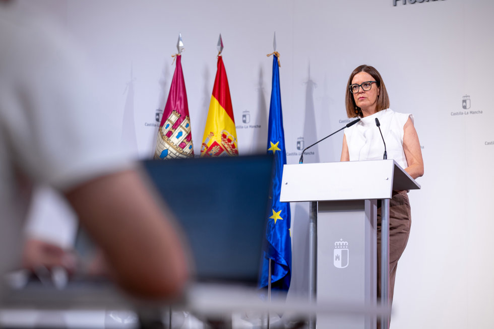 La consejera portavoz Esther Padilla.