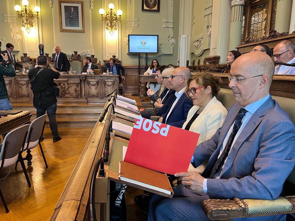 El concejal socialista Martín Fernández Antolín, durante un pleno municipal.