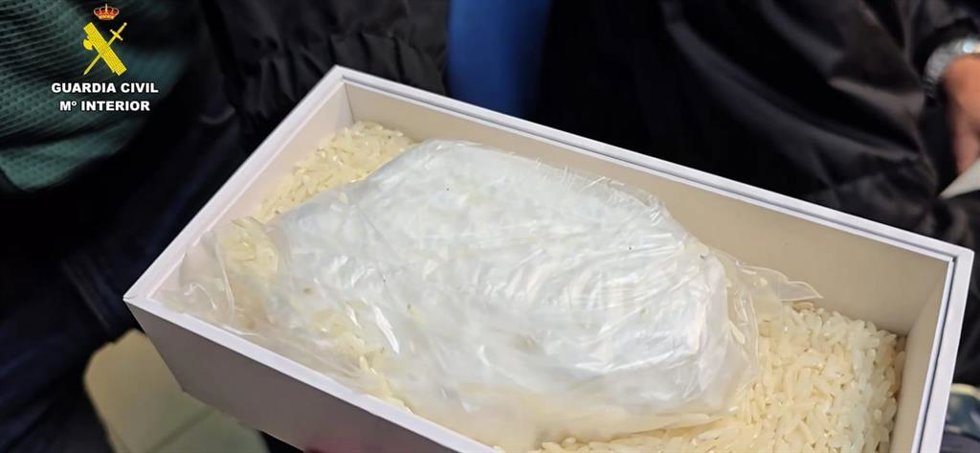 Droga intervenida en el desmantelamiento de una red que introducía cocaína en Tenerife
