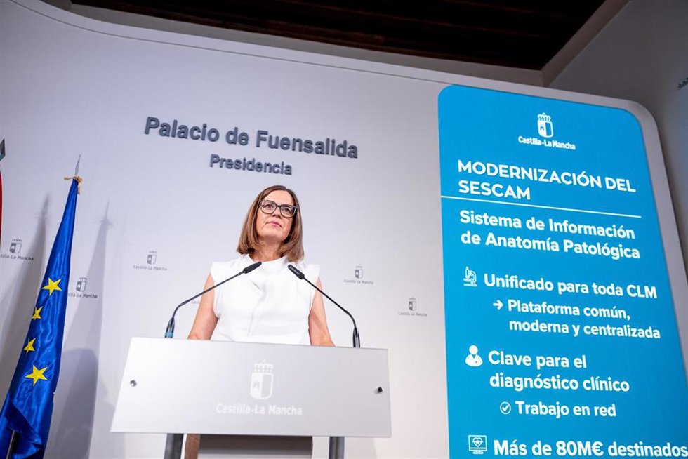 La consejera portavoz, Esther Padilla.