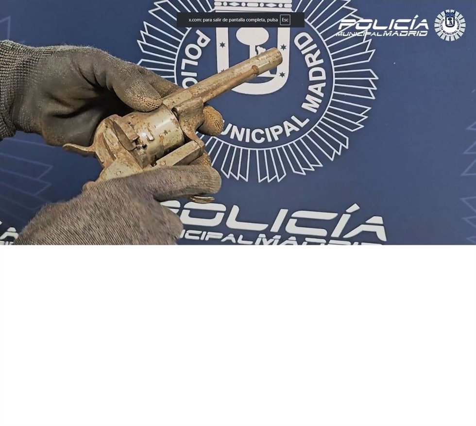 Una de las armas incautadas