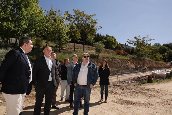 Obras en la ladera sur de Parquesol, en Valladolid.