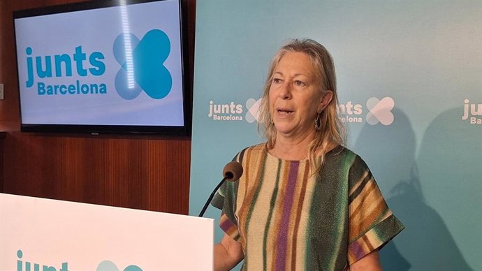 Munté (Junts) en una roda de premsa