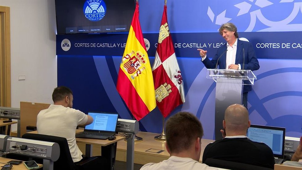 Carlos Martínez en un momento de la rueda de prensa ofrecida este miércoles en Valladolid