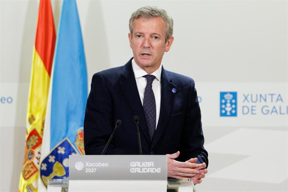 El presidente de la Xunta, Alfonso Rueda