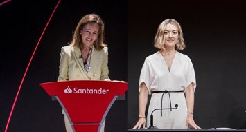 La presidenta ejecutiva de Banco Santander, Ana Botín y la presidenta de Inditex, Marta Ortega.