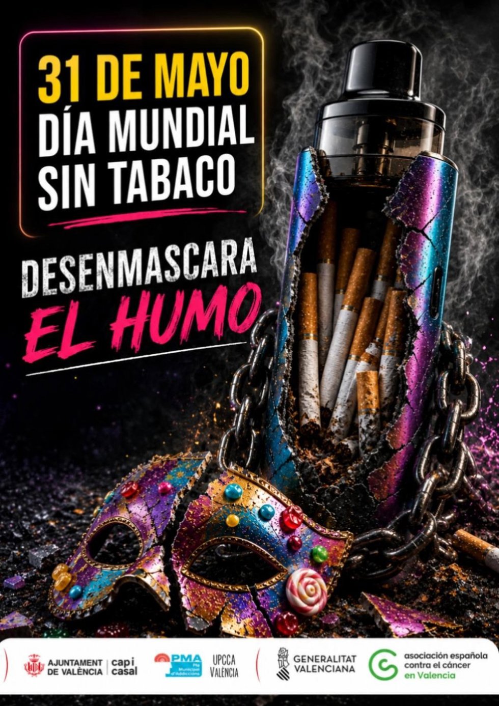 Desenmascarar el humo', nueva campaña para desmitificar la supuesta inocuidad del vapeo