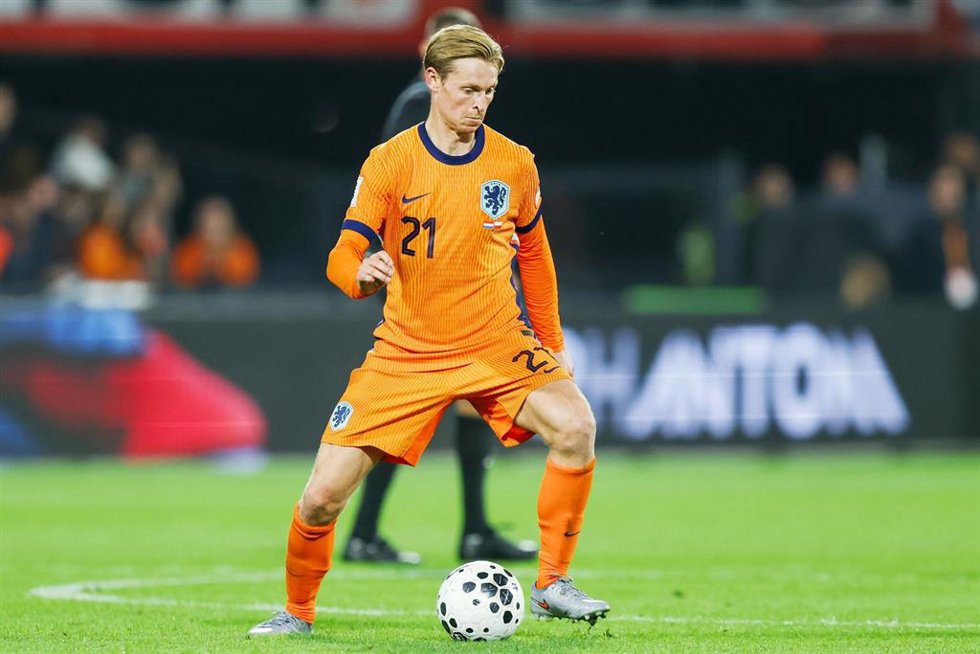 Archivo - Frenkie de Jong (FC Barcelona), en un partido con la selección de Países Bajos.