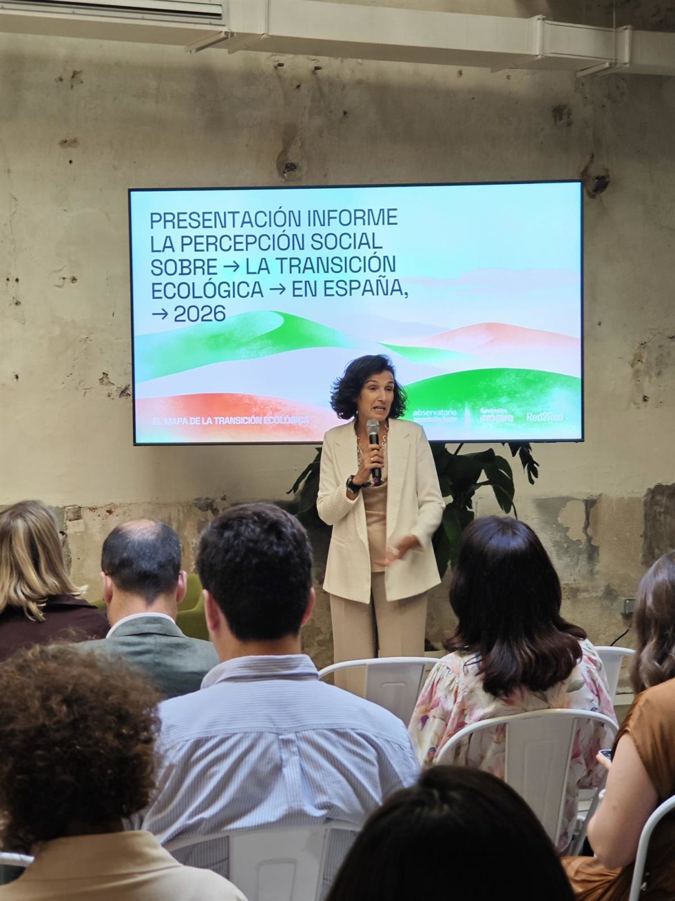 Presentación del cuarto informe estatal sobre la percepción social de la transición ecológica en España del Observatorio de Transición Justa, impulsado por Fundación Moeve y coordinado por Red2Red