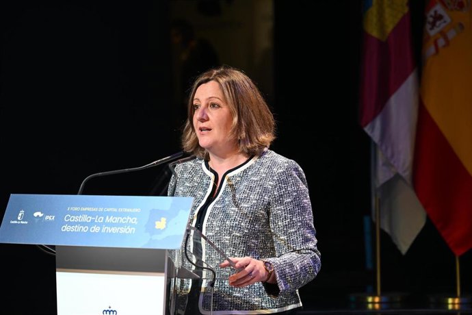 La consejera de Economía, Empresas y Empleo, Patricia Franco, en el X Foro de Empresas de Capital Extranjero.
