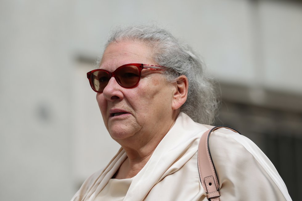 La empresaria Carmen Pano  a su salida del Tribunal Supremo, a 9 de abril de 2026, en Madrid (España).