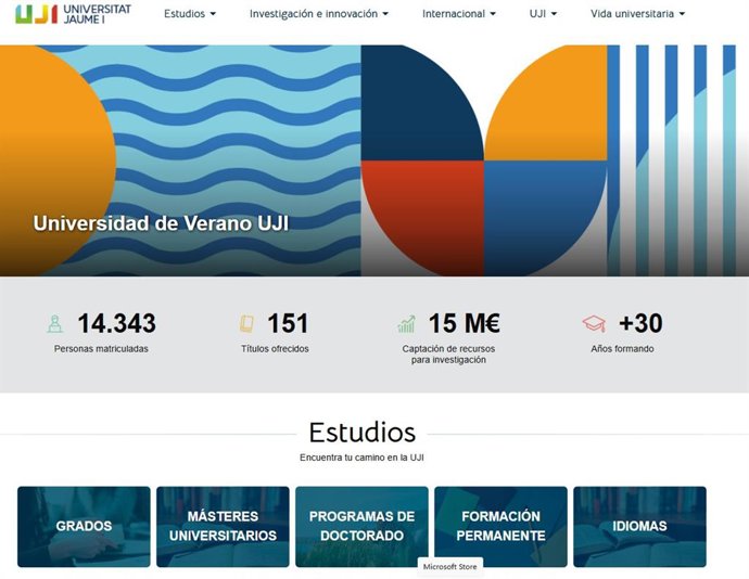 Web de la UJI